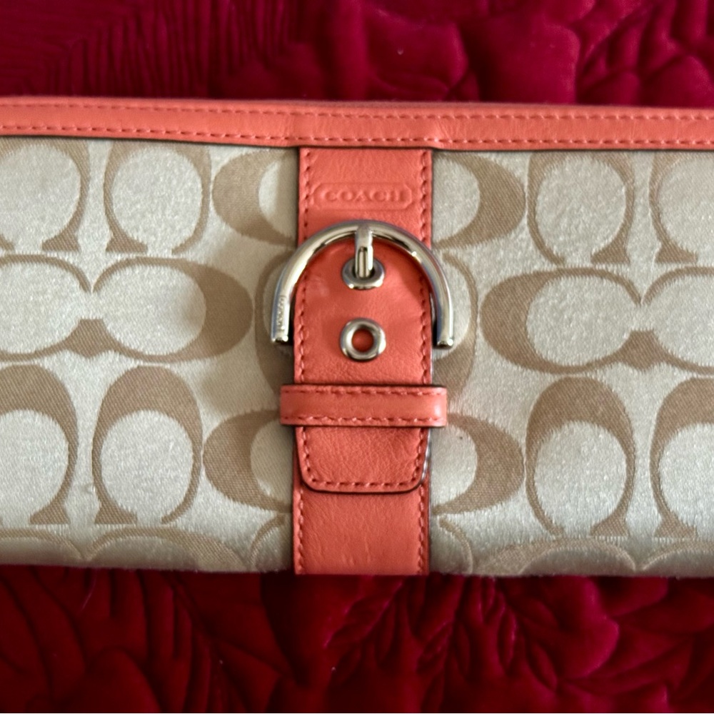 Coach zip around wallet